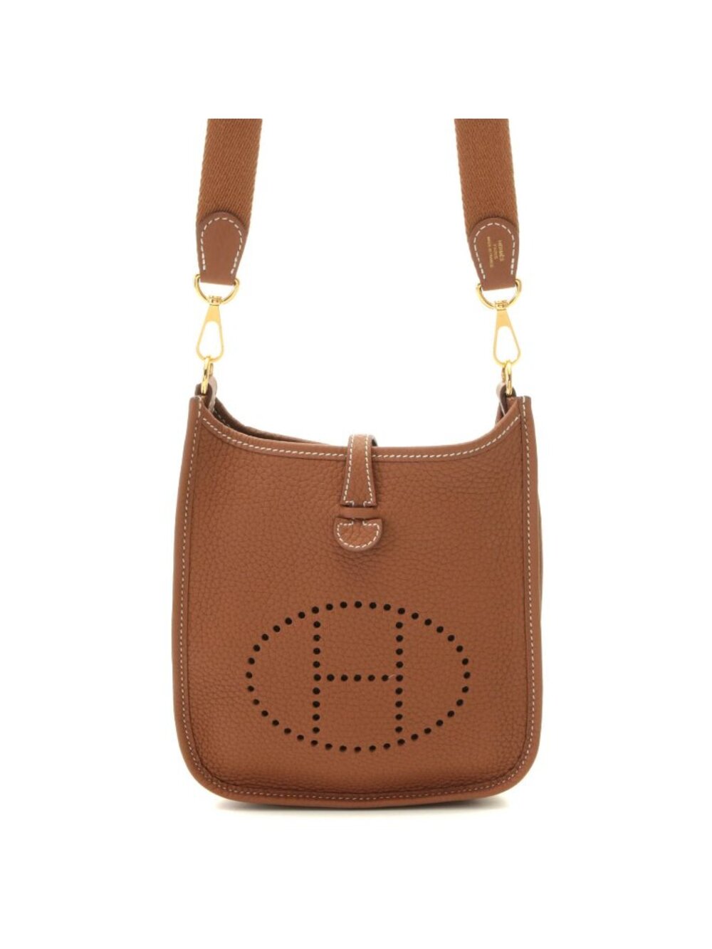 Hermes Evelyne TPM Gold Shoulder Bag Taurillon Clemence